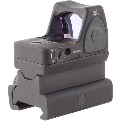 Trijicon RM07 RMR Type 2 Adjustable LED Reflex Sight with RM34 Mount (6.5 MOA Red Dot, Matte Black) - Image 2