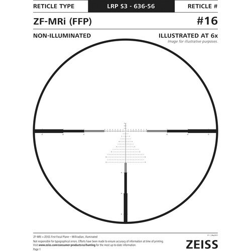 ZEISS 6-36x56 LRP S3 Riflescope (ZF-MRi 16 Reticle) - Image 6
