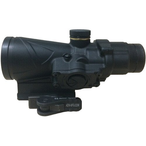 BROWE 4x32 Combat Optic Riflescope (7.62 x 51mm Blue Chevron Reticle, Flat Dark Earth)